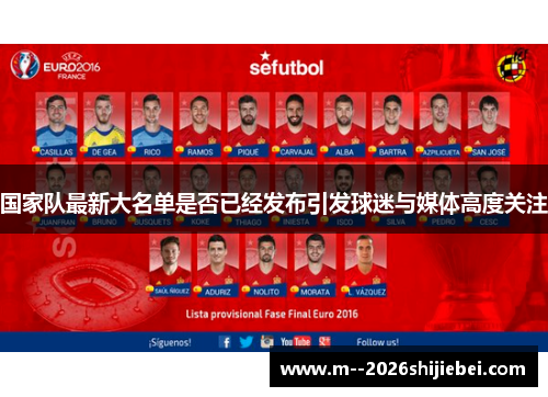 国家队最新大名单是否已经发布引发球迷与媒体高度关注 国家队最新大名单是否已经发布引发球迷与媒体高度关注